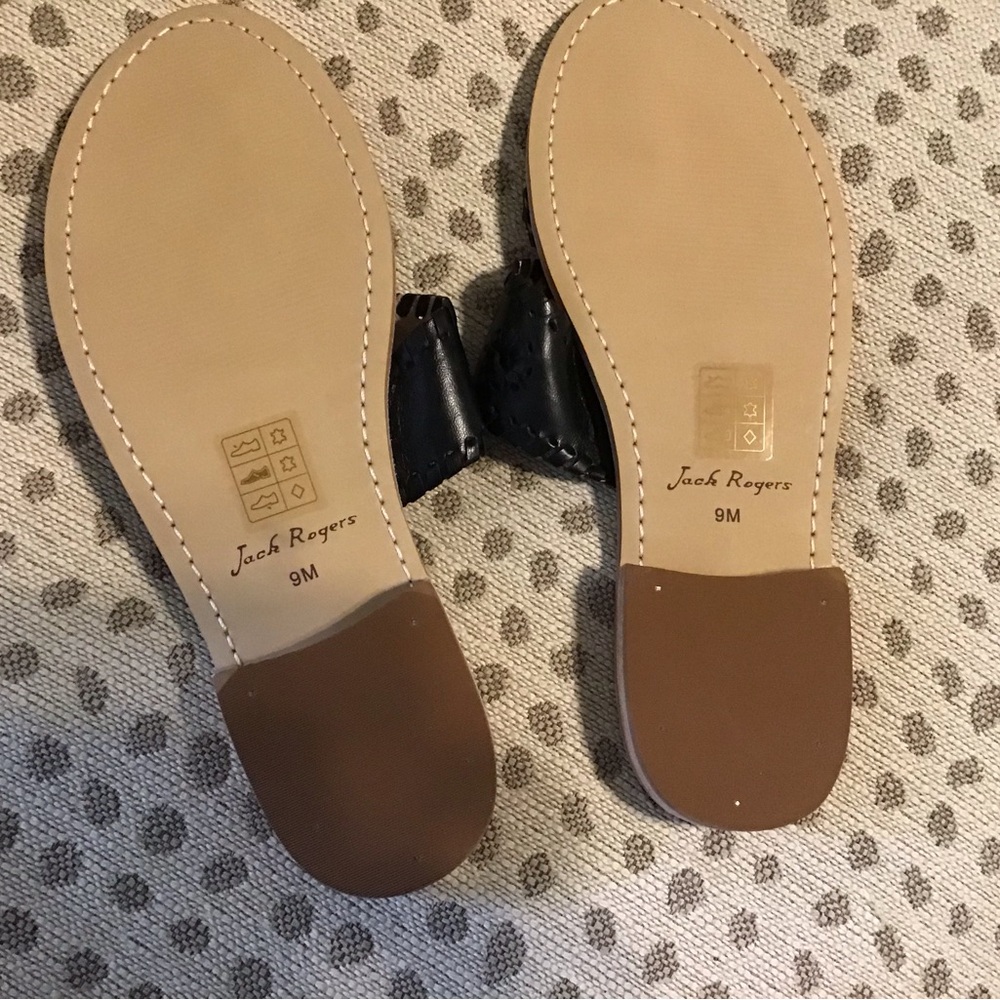 NWT Jack Rogers Black with Minimalist Design size 9 - Picture 2 of 2